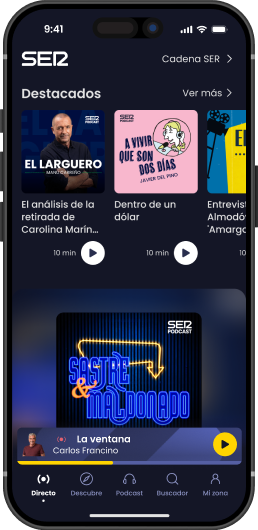 Imagen de ejemplo de una podcasts y programas en la nueva app