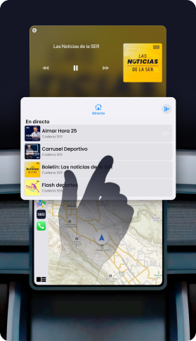 Imagen de ejemplo de una podcasts y programas en la nueva app