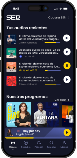 Imagen de ejemplo de audios en la nueva app
