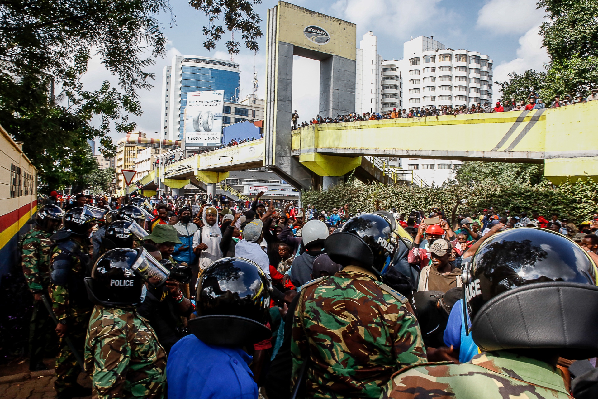 Manifestación multitudinaria en Kenia