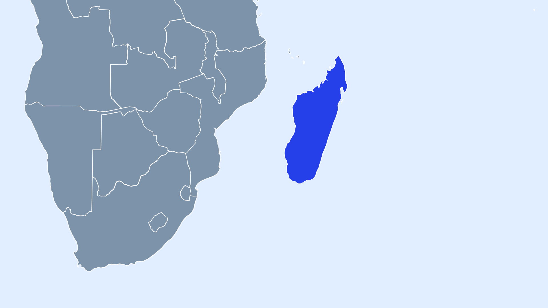 Mapa de Madagascar