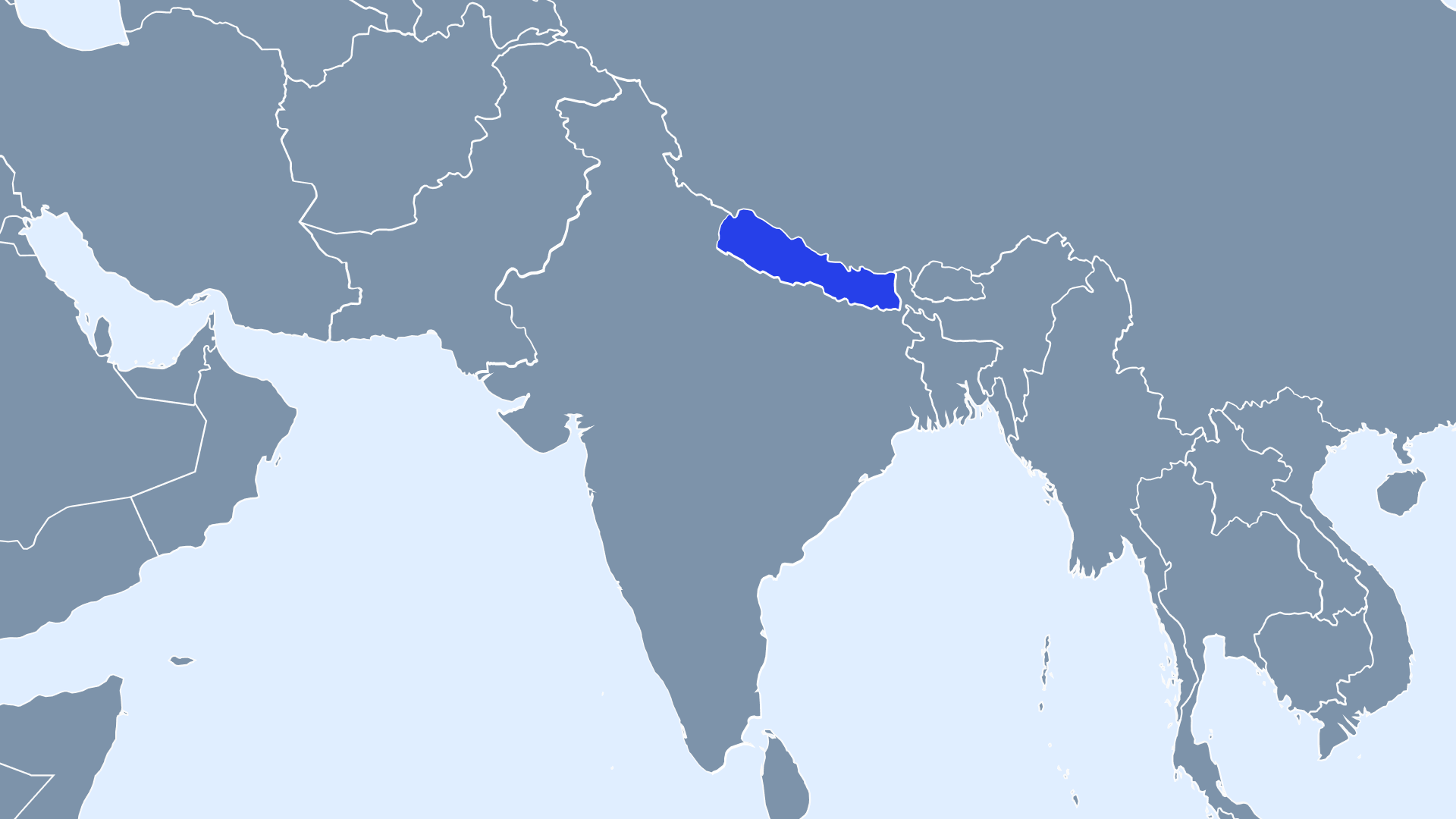 Mapa de Nepal