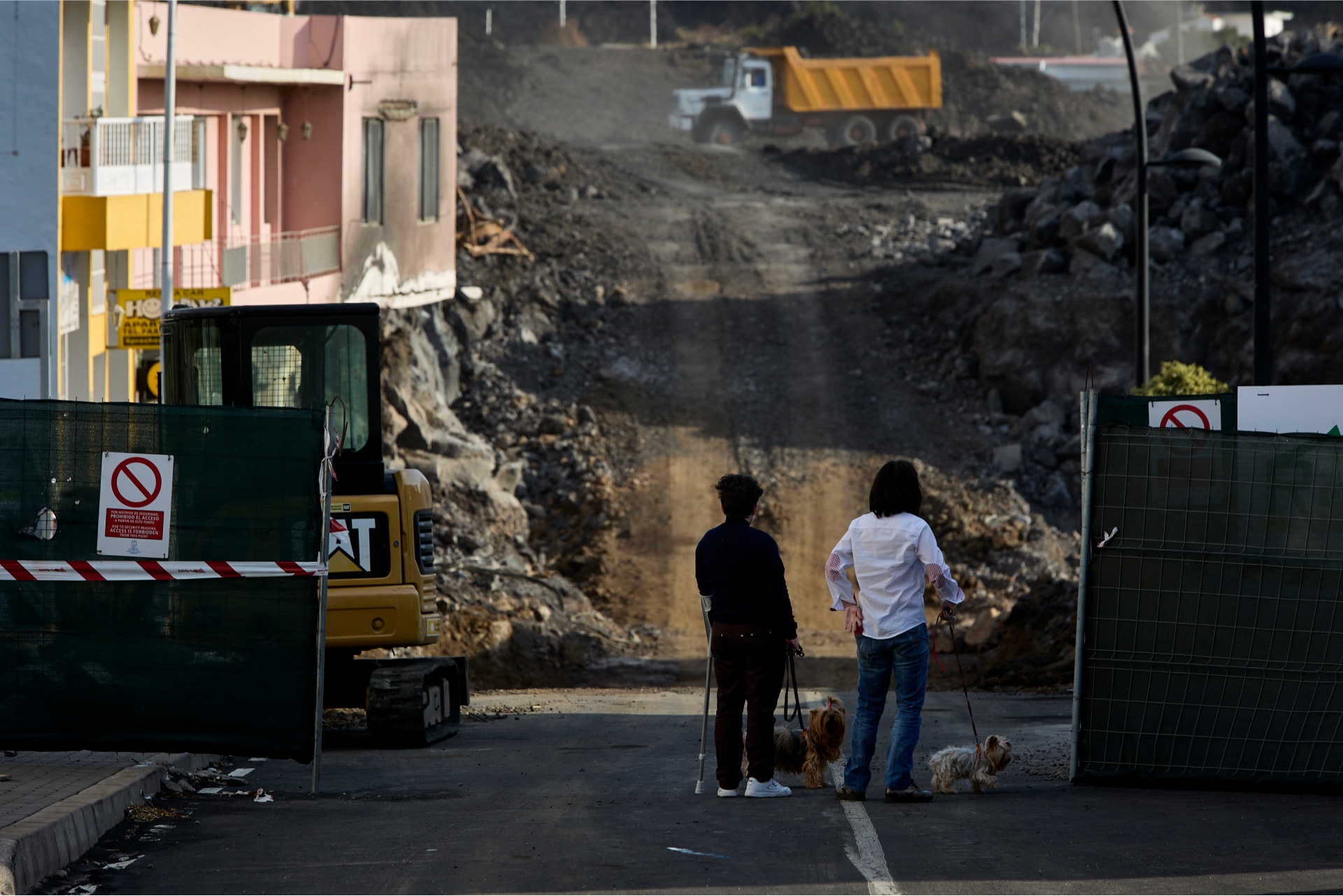 Zona afectada en Puerto de Naos