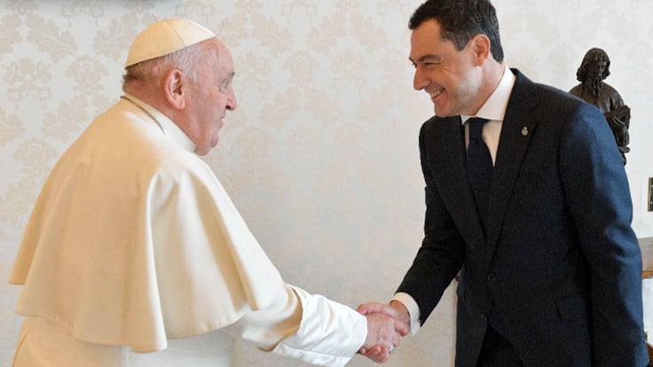Dios y los argentinos: el chiste que el Papa Francisco contó a Juanma Moreno en su reciente encuentro