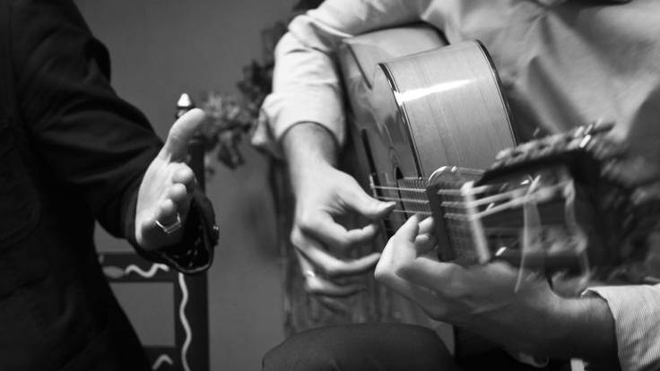 Familia, cantes, guitarra y palmas... En Navidad, zambomba flamenca