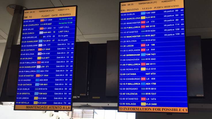 El Aeropuerto de Ibiza, a la cabeza en retrasos y cancelaciones