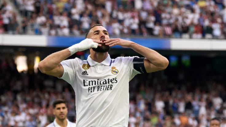 Karim Benzema se despide con un minuto de oro en oro en el Santiago Bernabéu: gol y sustitución para la ovación del público