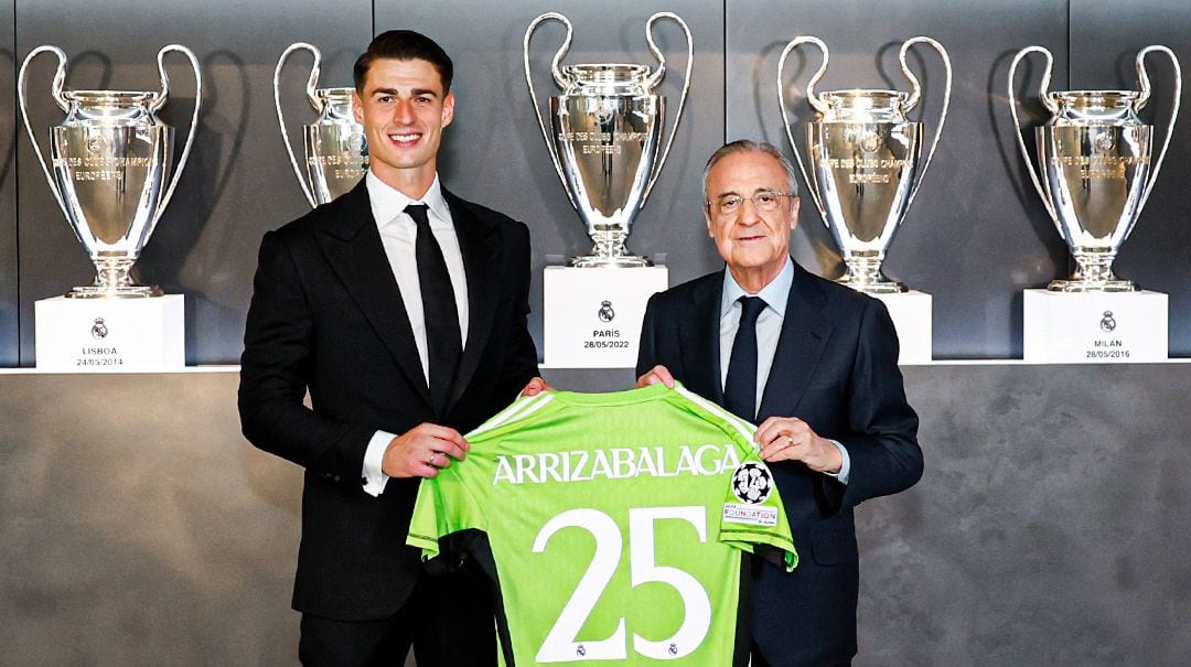 Kepa Arrizabalaga presentado con el Madrid