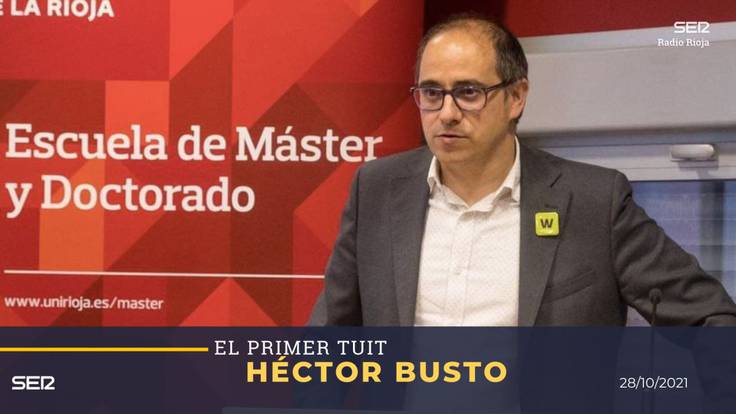 El Primer Tuit con el profesor de Química Orgánica de la UR, Héctor Busto (28/10/2021)
