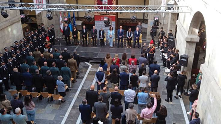 Alejandro Gallo comisario Jefe de la Policía Local de Gijón tras el acto de entrega de las distinciones anuales del cuerpo