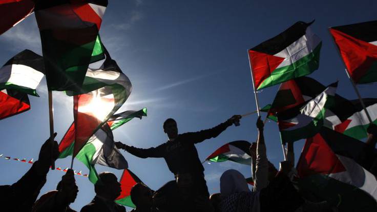 Palestina se manifiesta en favor de los derechos civiles de los negros de EEUU