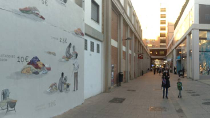 Polémica del mural de Escif frente a Primark