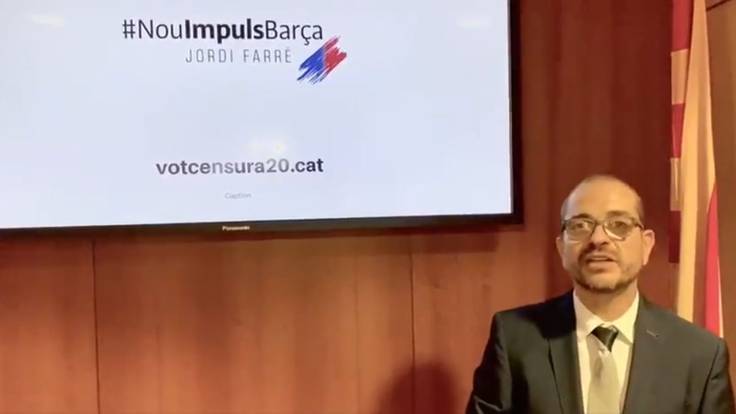 Jordi Farré (moció de censura) presenta una plataforma per recollir signatures digitals