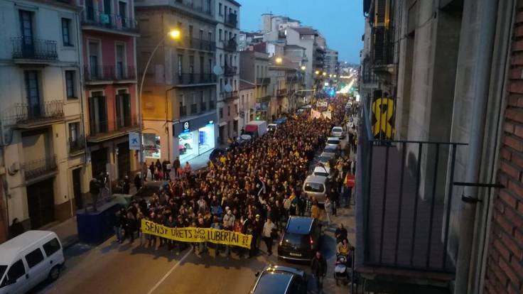 Mobilitzacions per la vaga a Manresa, Berga i Solsona