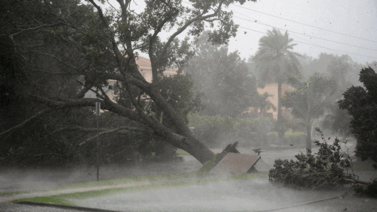 El huracán Ian, de categoría 4, toca tierra en Florida con vientos de hasta  250 km/h y tras causar estragos en Cuba | Actualidad | Cadena SER