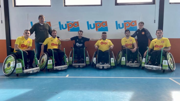 &quot;Hacer de la discapacidad una capacidad&quot;: el lema del CD Oceja A-Ball, el equipo de Cantabria de fútbol en silla de ruedas que participa en la liga nacional