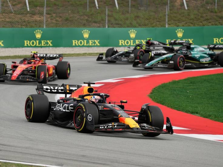 Max Verstappen lidera el GP de España de F1 por delante de Sainz, Stroll y Hamilton
