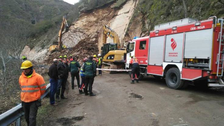 Un trabajador muere en las obras de la carretera LR-113 en el Alto Najerilla
