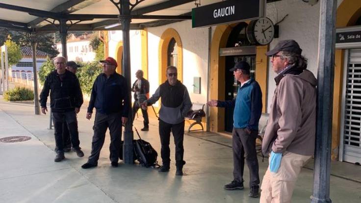 El tren deja desconectados en Gaucín a un grupo de senderistas