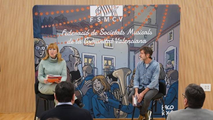 En A Vivir CV hablamos con Paco Roca sobre &quot;La familia musical&quot;, el primer cómic de la colección que ha presentado la Federación de Sociedades Musicales valencianas