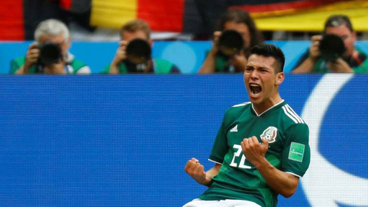 Gol de Lozano (Alemania 0 - México 1)