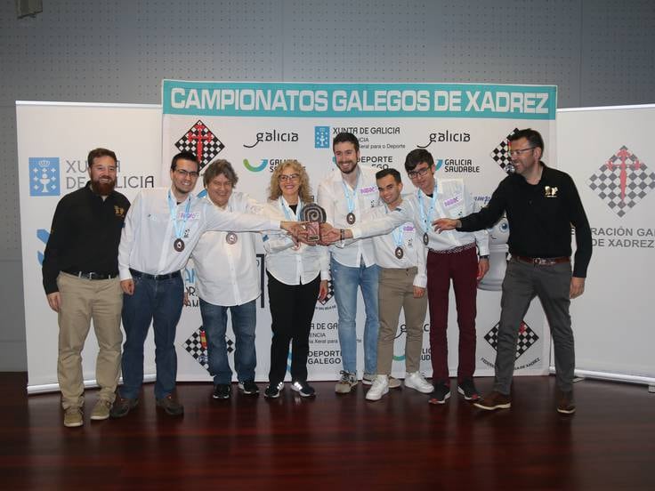Club Xadrez Ourense campeón de liga gallega de división de honor 2022