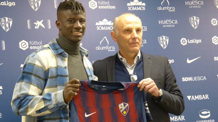 Samuel Obeng habla de su llegada a la SD Huesca