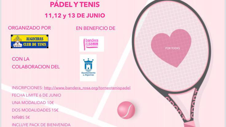 Tenis y padel en solidaridad con Bandera Rosa