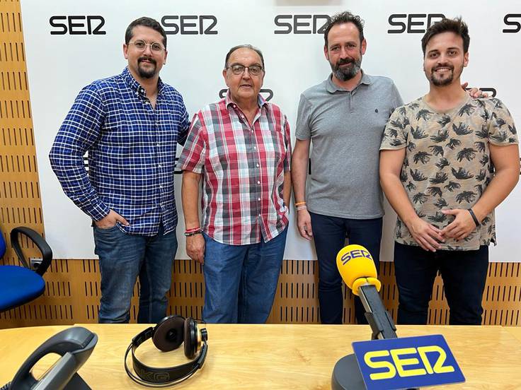Jose Antonio Sánchez, Pepe Pallarés, Jorge Fenor y Rubén González en la tertulia futbolera de SER Deportivos Región de Murcia