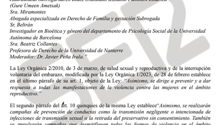 Una asociación feminista denuncia ante la Fiscalía a un congreso de médicos en Bilbao por &quot;publicitar los vientres de alquiler&quot;
