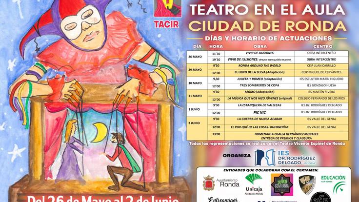 El Instituto Rodríguez Delgado organiza el VIII Certamen de Teatro en el Aula Ciudad de Ronda