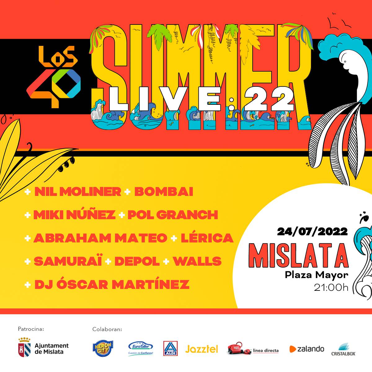 Llega “LOS40 SUMMER LIVE” a Mislata, la gira de verano que defiende la