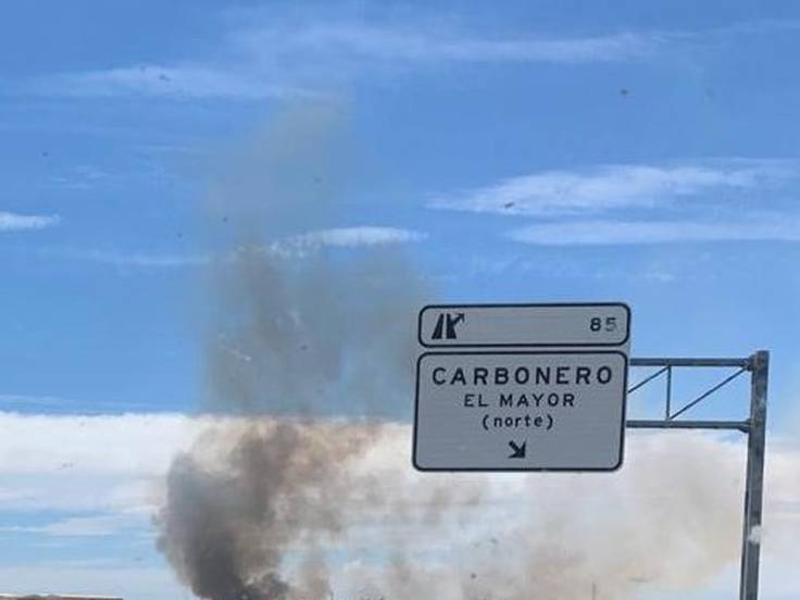 Controlado un incendio en Carbonero el Mayor. Fotografía : INFOCYL