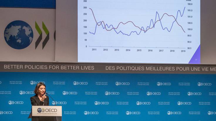 El crecimiento económico se frena, según la OCDE