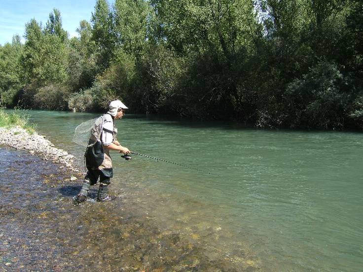 El río Gállego: pesca disfrutando del paisaje, pero mejor sin