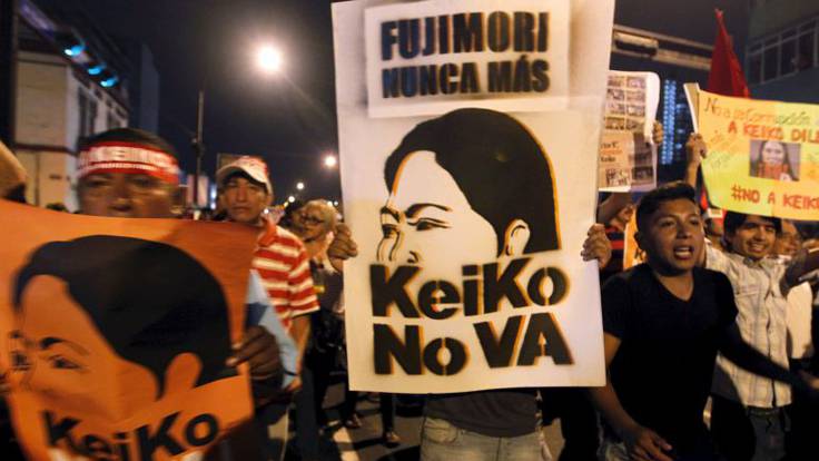Mesa del Mundo: Marcha contra la candidatura de la hija de Fujimori a la Presidencia de Perú