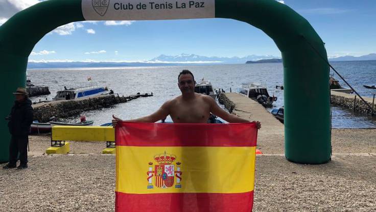 Diego López, nadador de aguas abiertas: &quot;He nadado en aguas muy frías con tiburones blancos&quot;