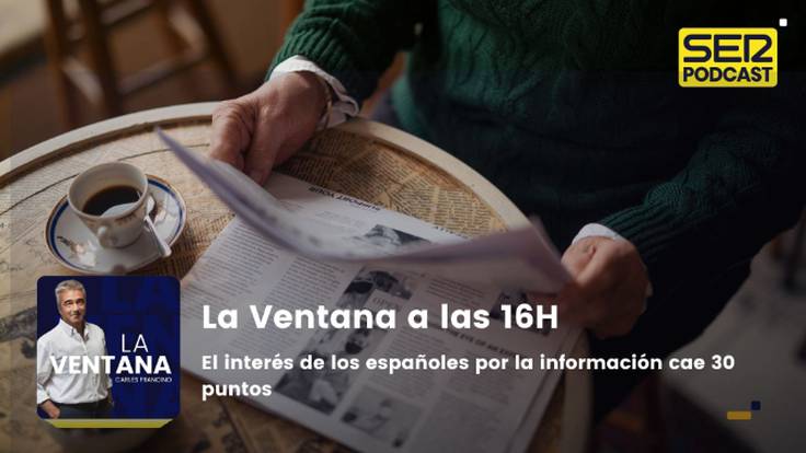 La Ventana a las 16h | El interés de los españoles por la información cae 30 puntos