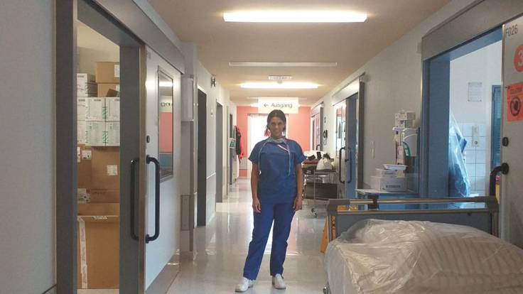 Una enfermera de Calp trabaja en UCI de un hospital alemán