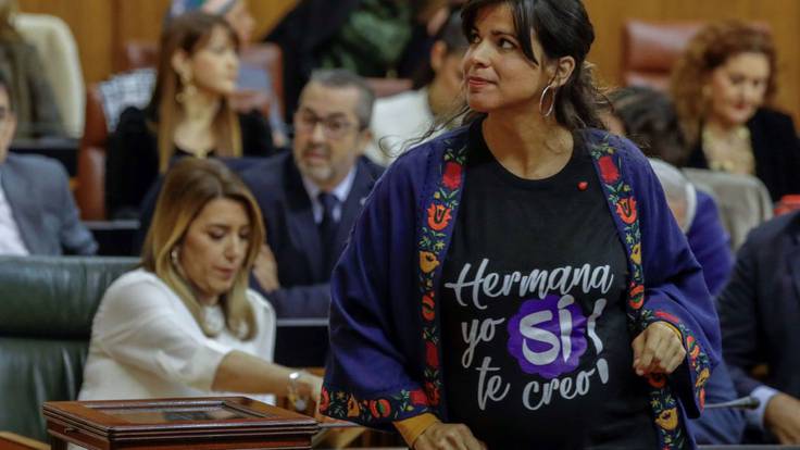 Teresa Rodríguez no descarta acudir a los tribunales para tener representación en la Mesa del Parlamento andaluz