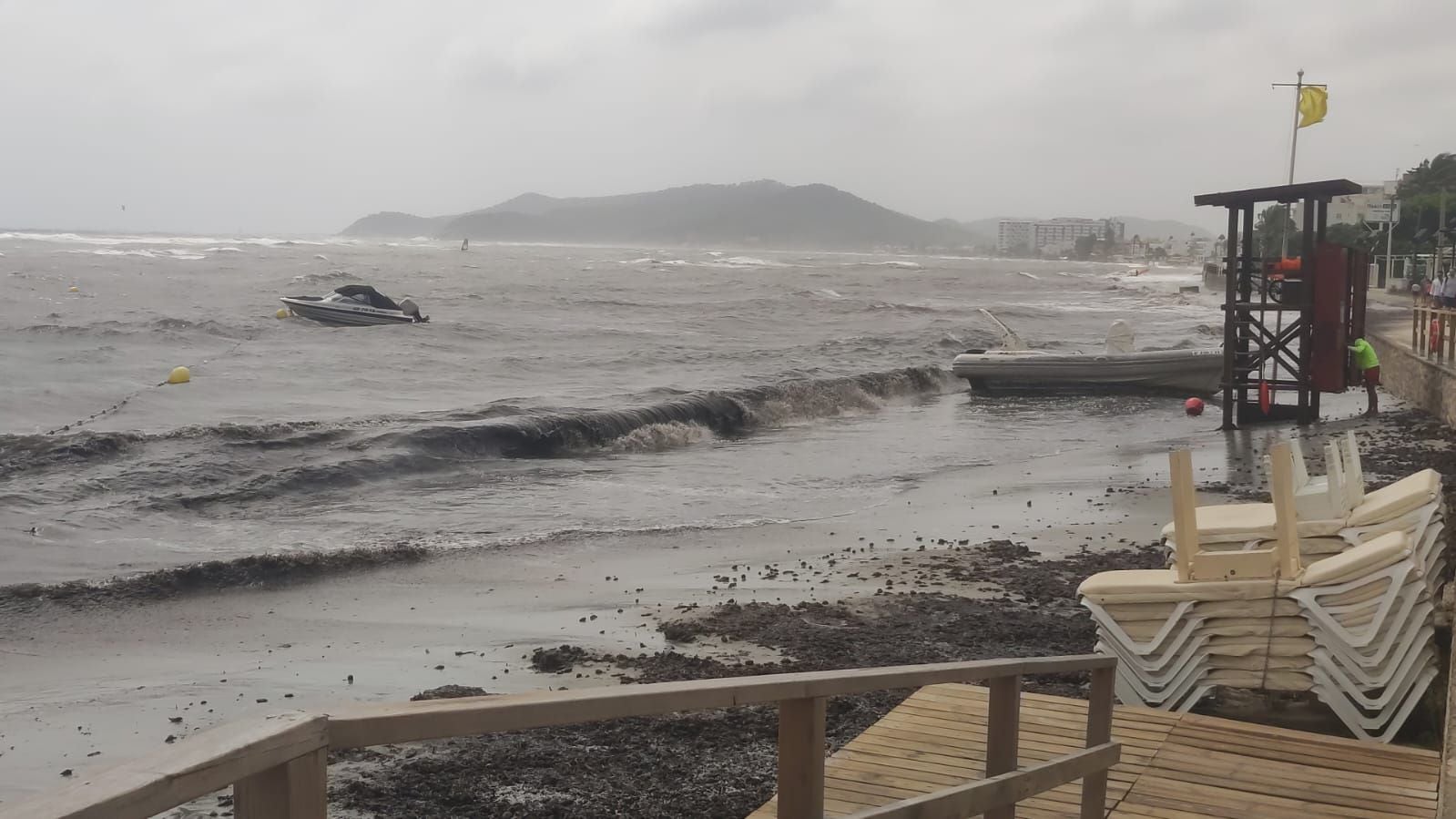 La DANA mantiene el aviso activado en las islas Pitiusas