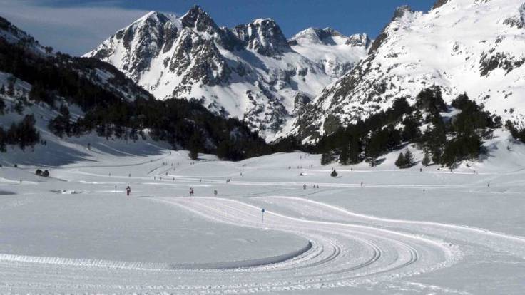 Pistas Blancas: Esquí de fondo en el valle de Benasque (01/03/2016)
