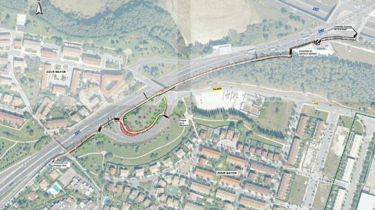 Pamplona y Zizur Mayor se conectarán con un carril peatonal y ciclable