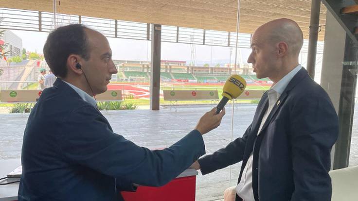 El presidente del Sporting David Guerra atiende a la SER después de que Gijón se haya confirmado como candidata a ser sede del Mundial 2030