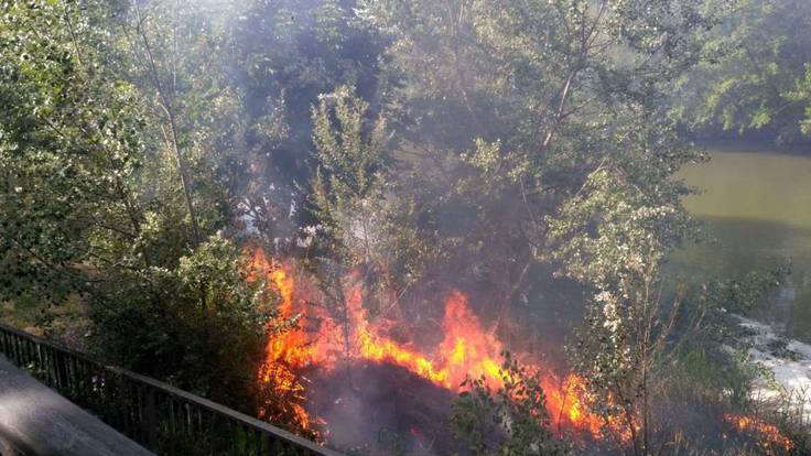Un anciano sorprendido intentando provocar un incendio en Palencia