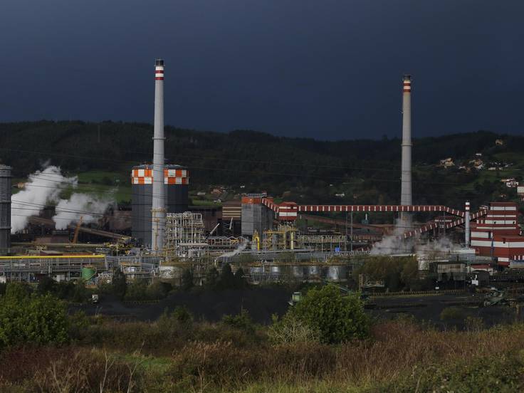 Fábrica de acero de ArcelorMittal en Gijón.