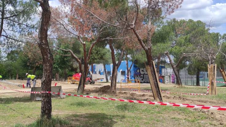 Obras civiles en los parques de Madrid, los vecinos se revolucionan