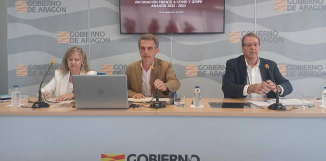 Salud Pública presenta en Aragón la campaña de vacunación covid-gripe