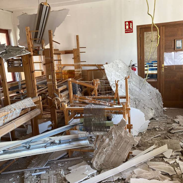 Nuevo derrumbe de un falso techo en un centro educativo de Segovia