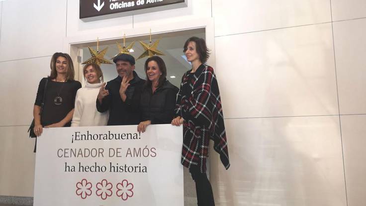 Recibimiento a Jesús Sánchez y Marián Martínez tras su tercera estrella Michelín